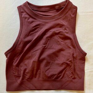Alphalete Stratus Crop Tank – Rose, Size S (NWT)